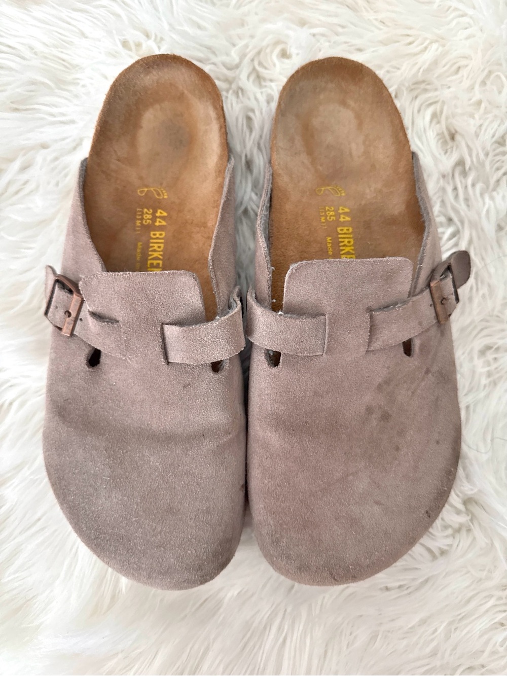 Birkenstock Men's Suede Clog - Taupe Pink
